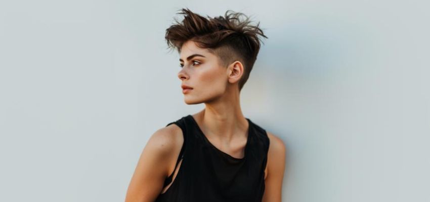 bixie haircut (3) For the daring, an undercut adds a bold statement, reducing bulk and spotlighting the layered top.